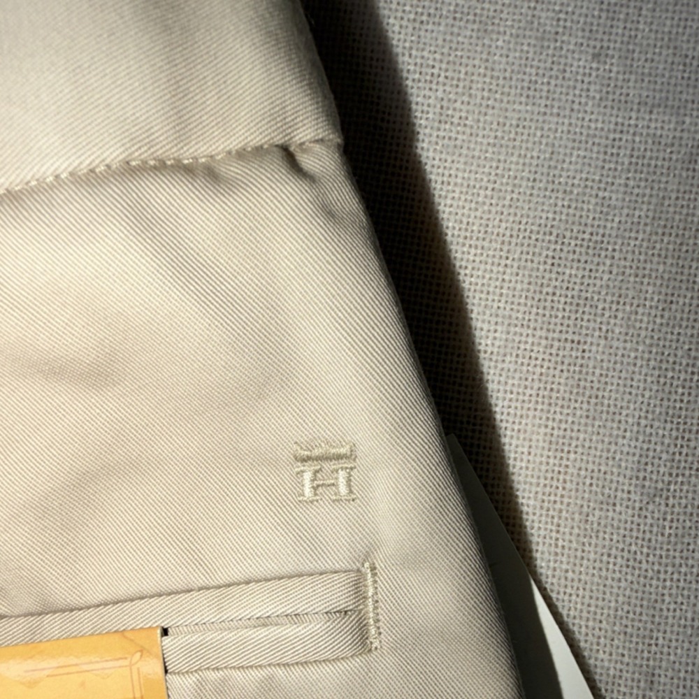 Haggar Heritage Collection No Iron Khaki Pants Straight Fit Beige 36 Cotton - Picture 10 of 11